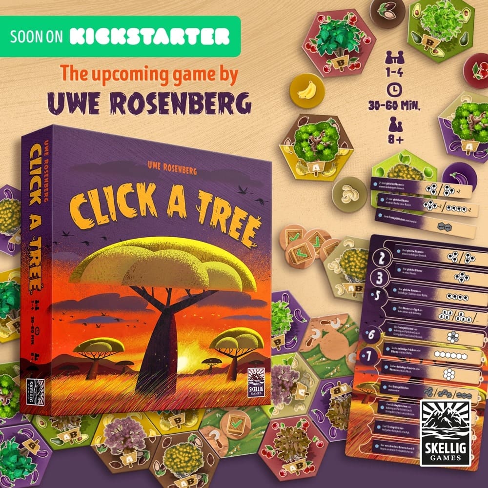 Click A Tree – Das neue Spiel von Uwe Rosenberg auf Kickstarter