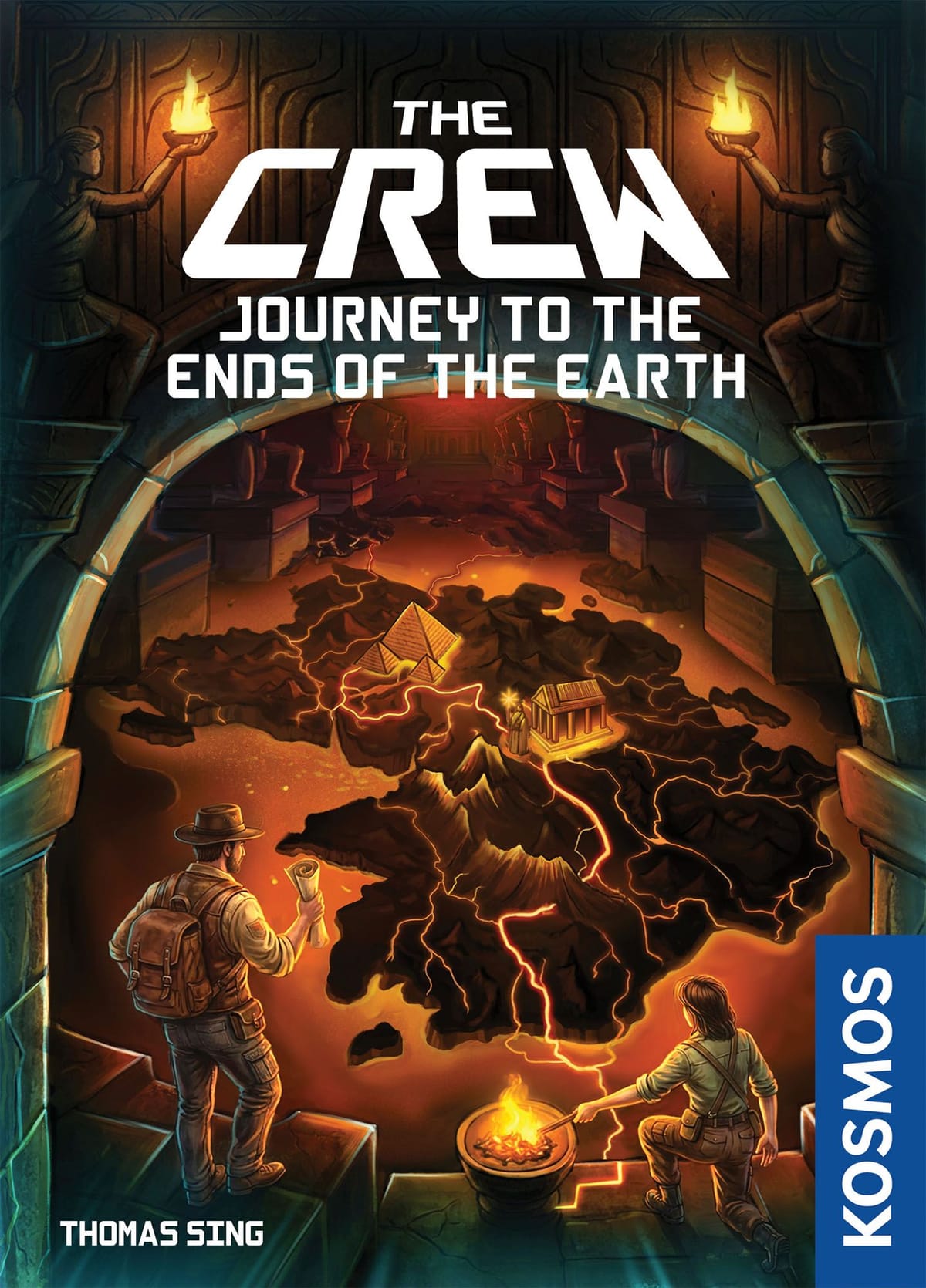 Cover-Artwork von The Crew: Journey to the Ends of the Earth – kooperatives Stichspiel von Thomas Sing (KOSMOS)