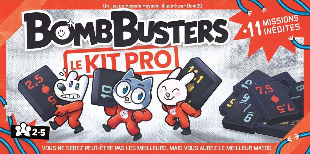 Bomb Busters Upgrade Kit von Pegasus Spiele mit Acryl-Kabelsteinen im Mahjong-Stil