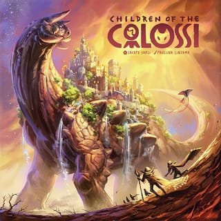 Children of the Colossi – Cover des postapokalyptischen Brettspiels von Giant Roc