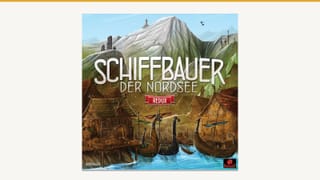 Schiffbauer der Nordsee - Redux, Schachtelvorderseite der deutschen Ausgabe vom Schwerkraft-Verlag, Illustration von Mihajlo Dimitrievski