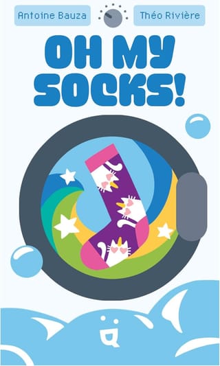 Verpackung von Oh my Socks!, Kartenspiel von Helvetiq mit Sockenpaar-Sammelmechanik