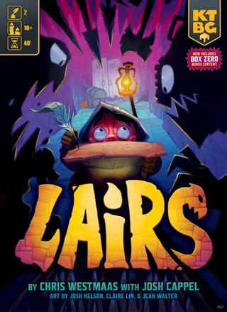 Cover-Illustration des Brettspiels Lairs von KTBG