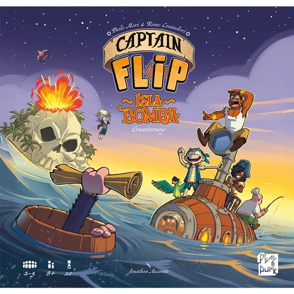 Captain Flip: Isla Bomba erweitert das Piratenabenteuer bei Asmodee