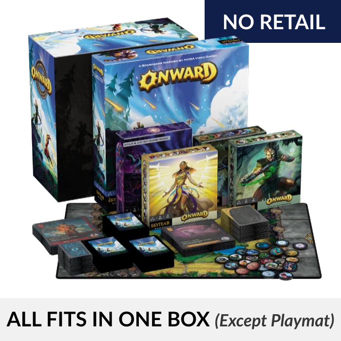 Onward All-In Pledge-Paket mit Miniaturen und Karten