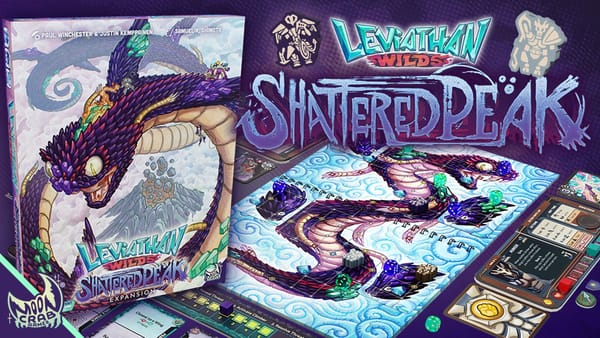 Artwork zur Brettspiel-Erweiterung Leviathan Wilds: Shattered Peak auf Kickstarter
