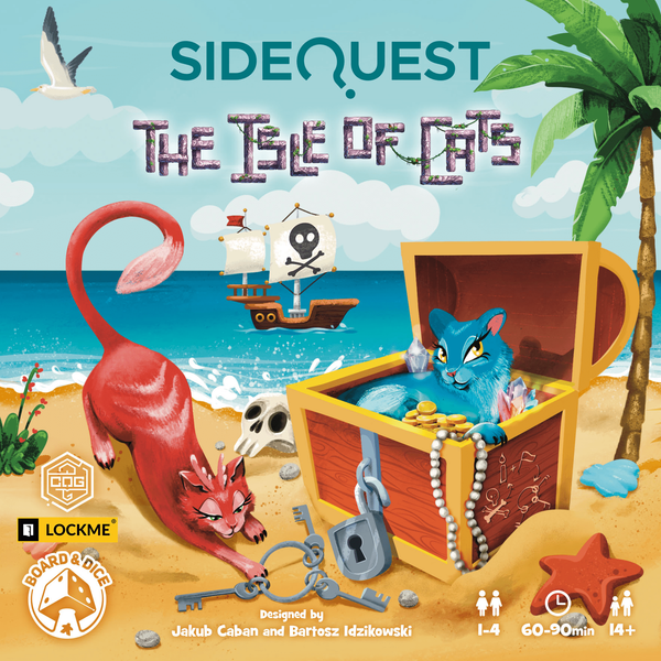 Cover-Artwork von SideQuest – Die Insel der Katzen, Rätsel-/Escape-Spiel von Board&Dice (Mirakulus)