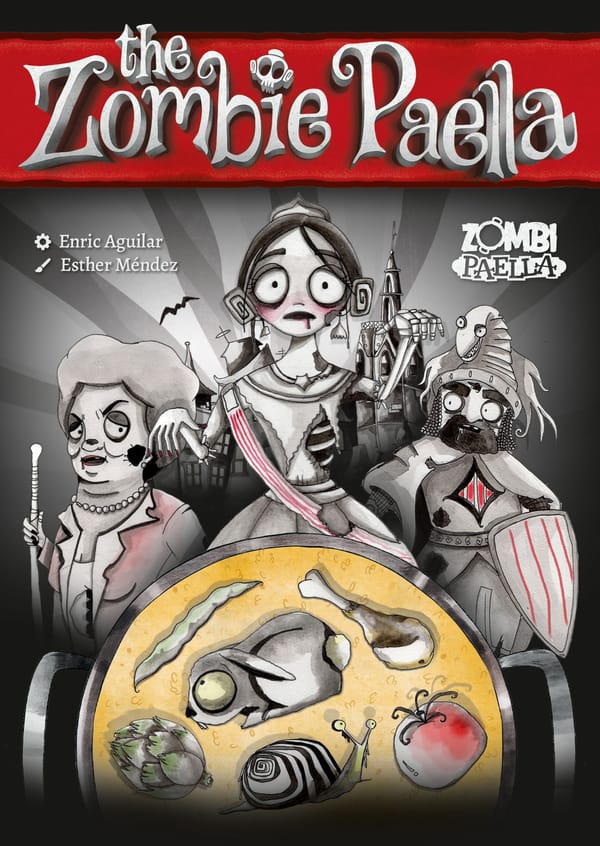 Zombie Paella: Cover der deutschen Ausgabe des valencianischen Bluff-Fillers vom Samhain Verlag