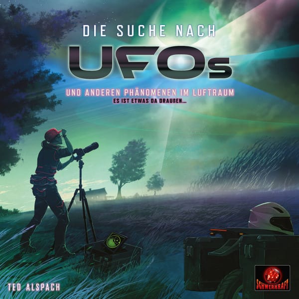 Verpackung von Die Suche nach UFOs (Ted Alspach, Schwerkraft-Verlag)